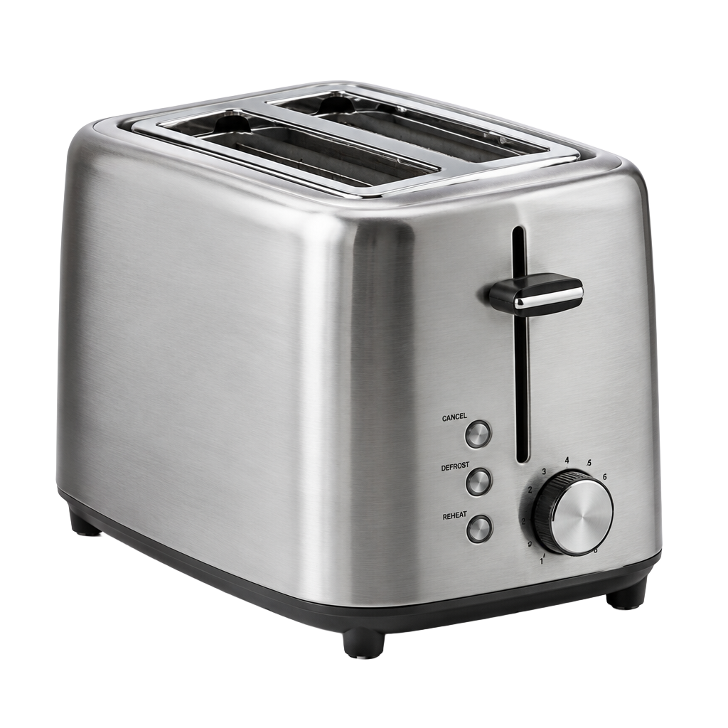 Brushed Steel 2-Slice Toaster